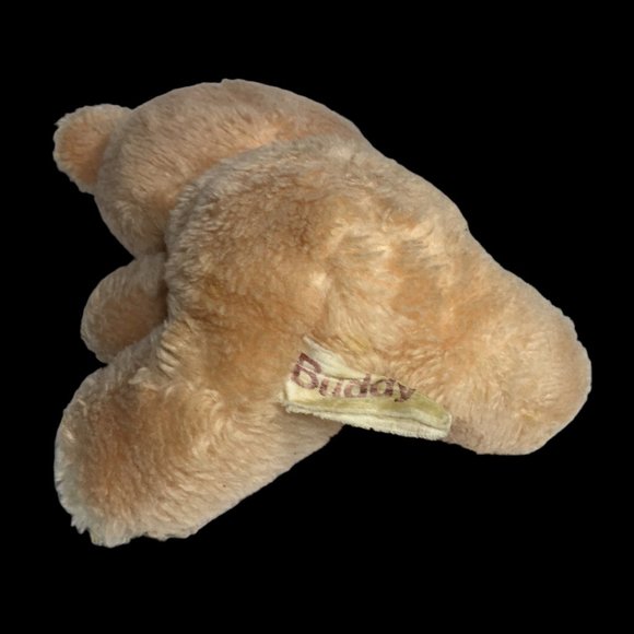 Russ Berrie Teddy Bear Buddy Plush #580 Stuffed Animal Korea Peach Pink RARE 8" - Picture 7 of 9